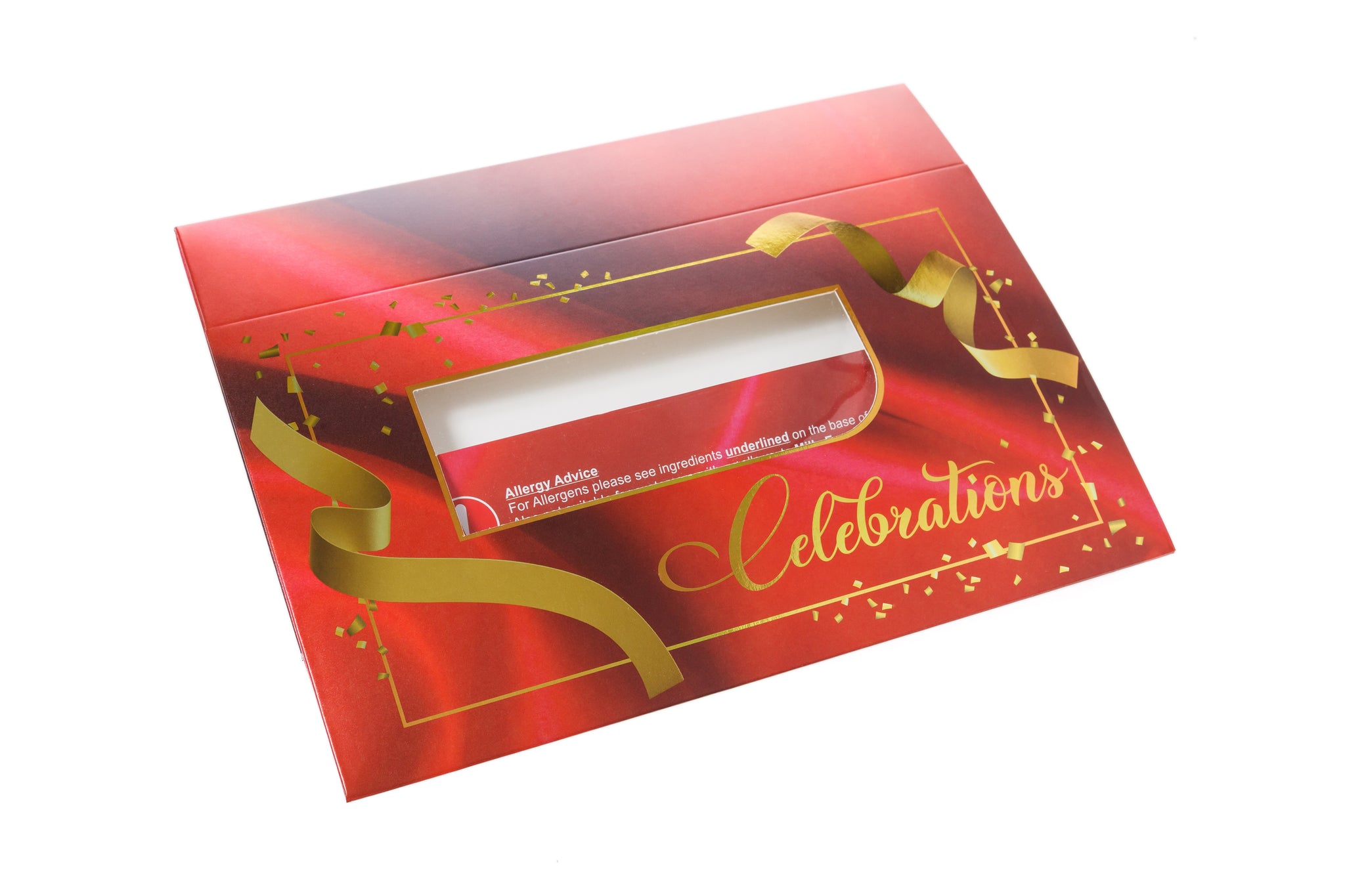 Printed Sweet Box - Red Celebration (Large Boxes)
